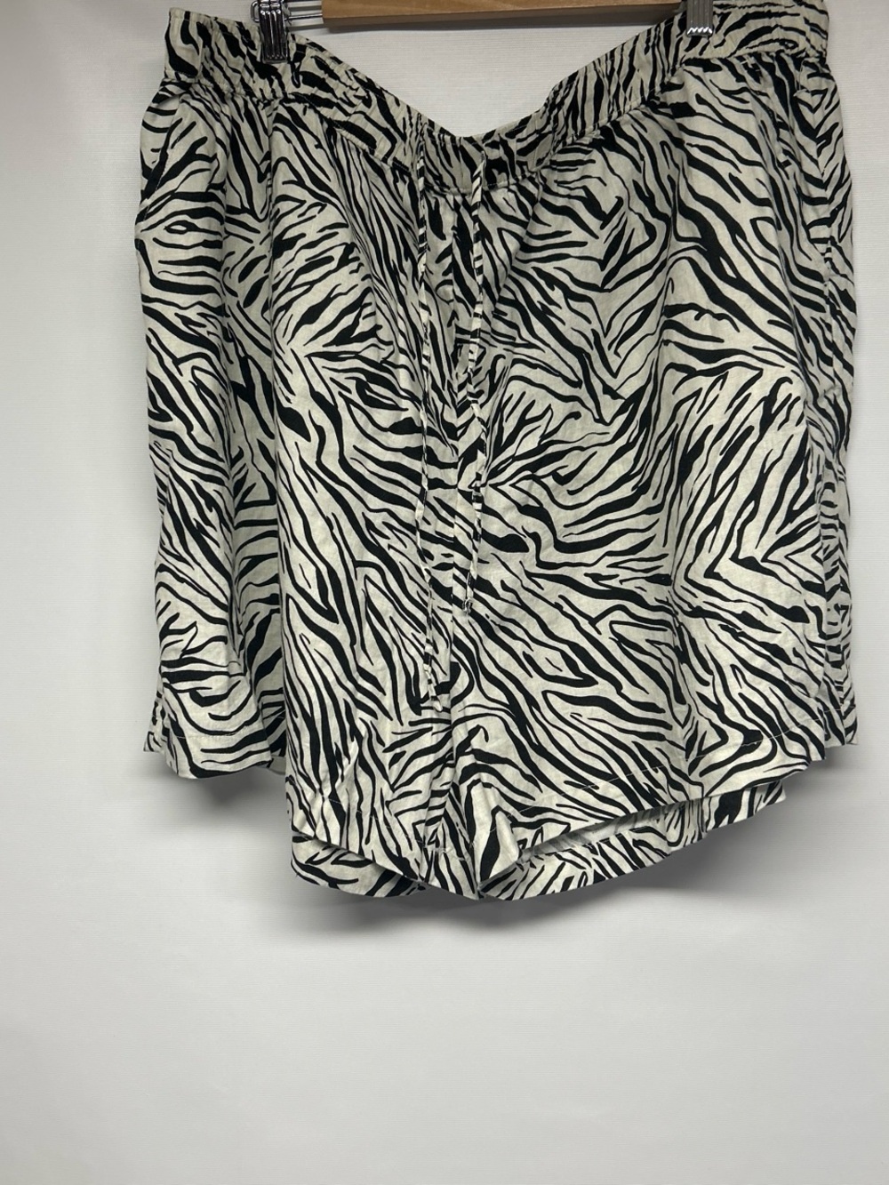 Cynthia Rowley Black & White Zebra Print Shorts